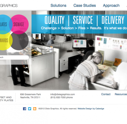 Dixie Graphics Website