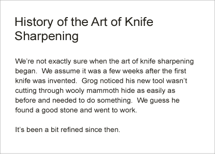 Master Grinding Website Copy