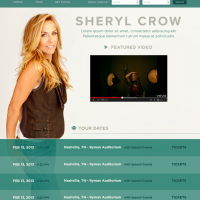 Sheryl Crow Splash Page
